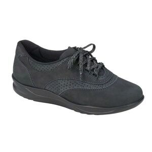 SAS Walk Easy Shoes Women's Black Leather Lace-up Comfort -‎ US 8M